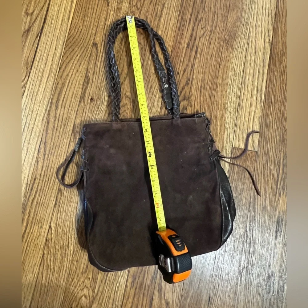 Chic Brown Suede Shoulder Bag